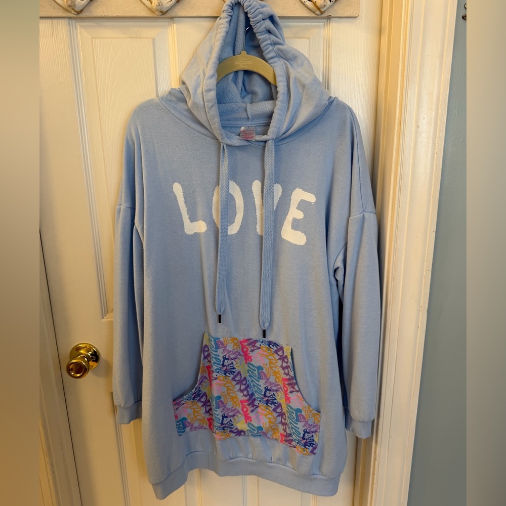 No Boundaries Oversized “Love” Hoodie Sz XXL - Picture 5 of 5